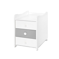 Letto MAXI PLUS NEW white+stone grey /mobiletto multifunzionale/